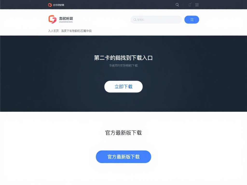 第二步：找到下载入口
进入主页后，您可以在导航栏
